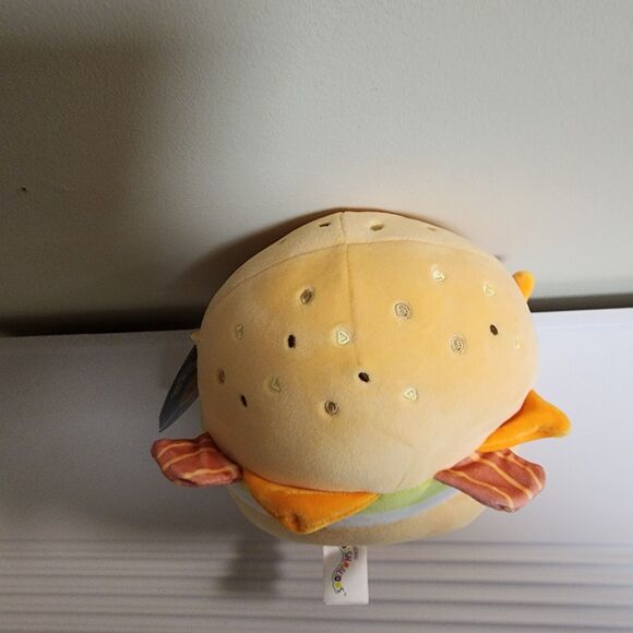 Squishmallows Geronimo The Bagel Breakfast Sandwich 8" Food Plush NWT - Picture 12 of 13